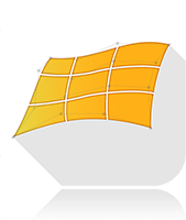 Shapeflow 3D app icon with reflection