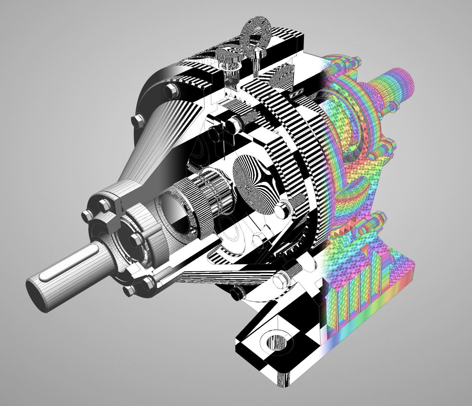 Shapeflow 3D diagonstic override rendering modes