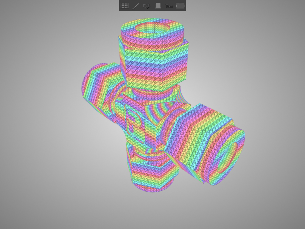 Shapeflow 3D reference texture mode