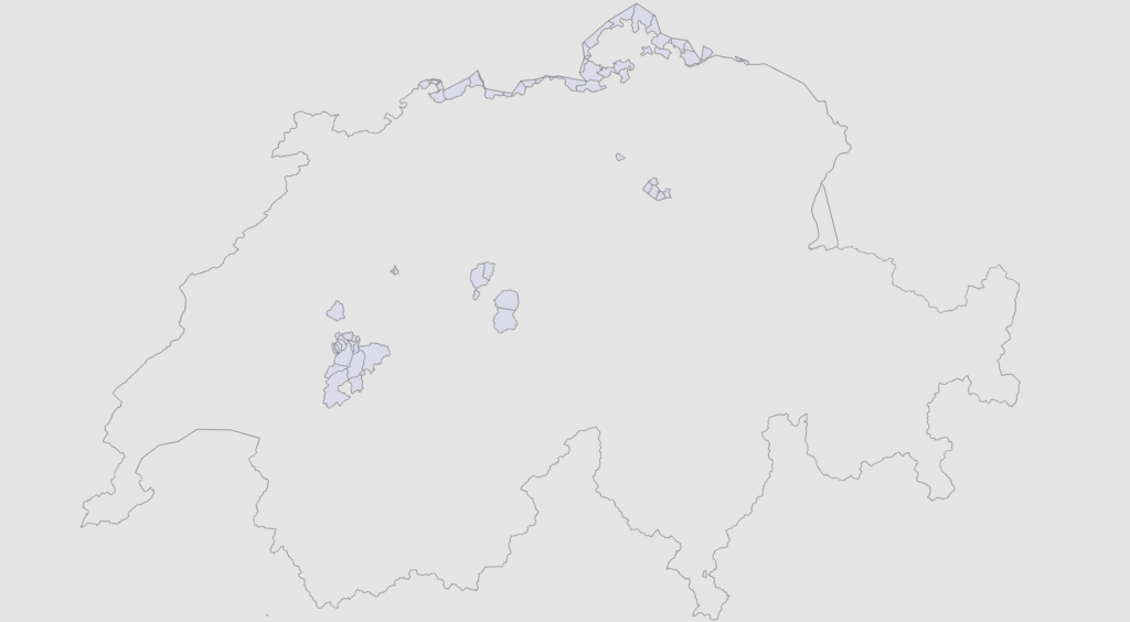 Openstreetmap Postal Code Relations in Switzerland